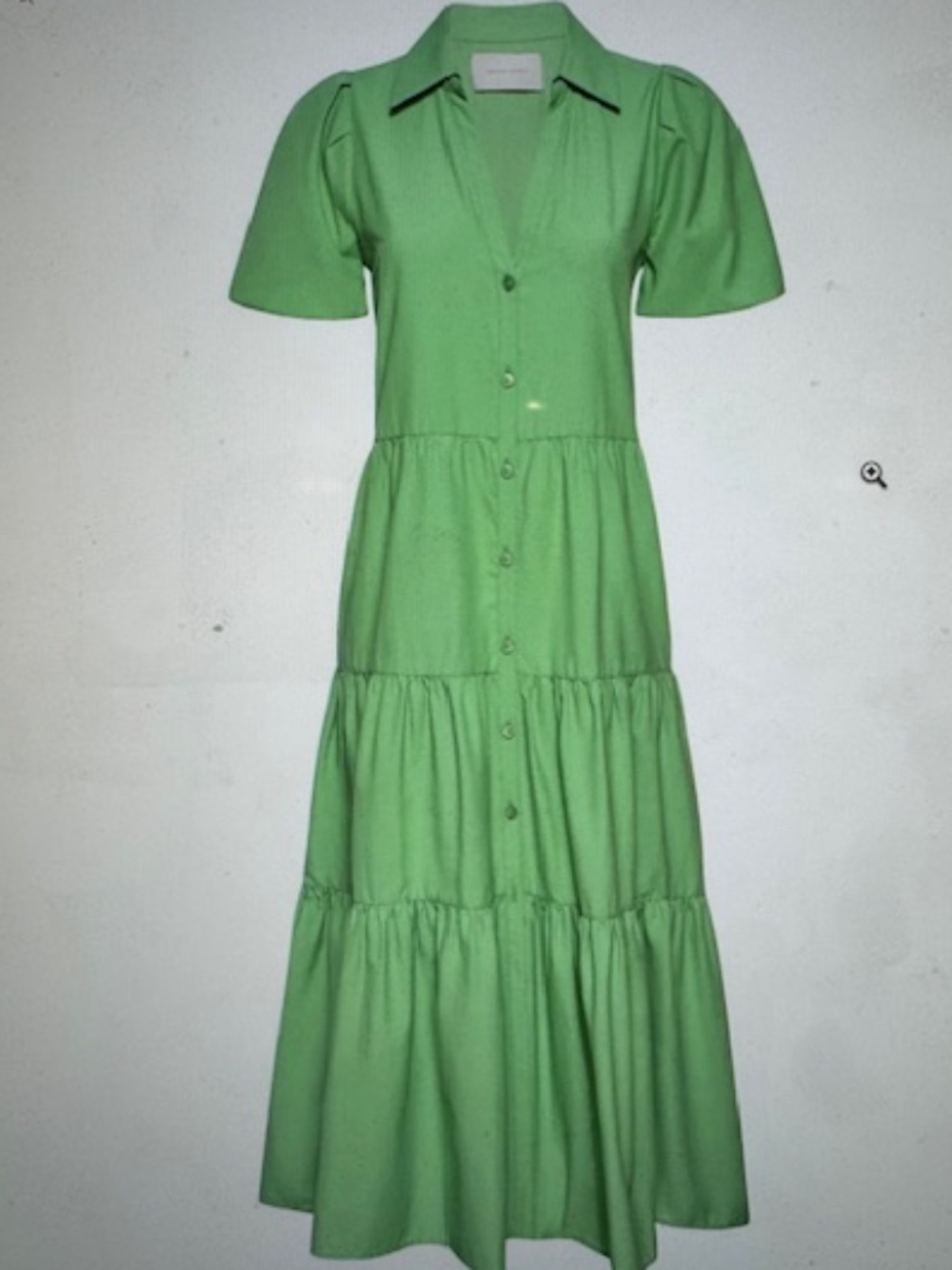 Like new!  EUC Brochu Walker $348 Havana Dress in Derby Green, Medium - Picture 2 of 8